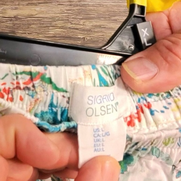 Sigrid Olsen Colorful Tropical Mini Skirt - Picture 8 of 9
